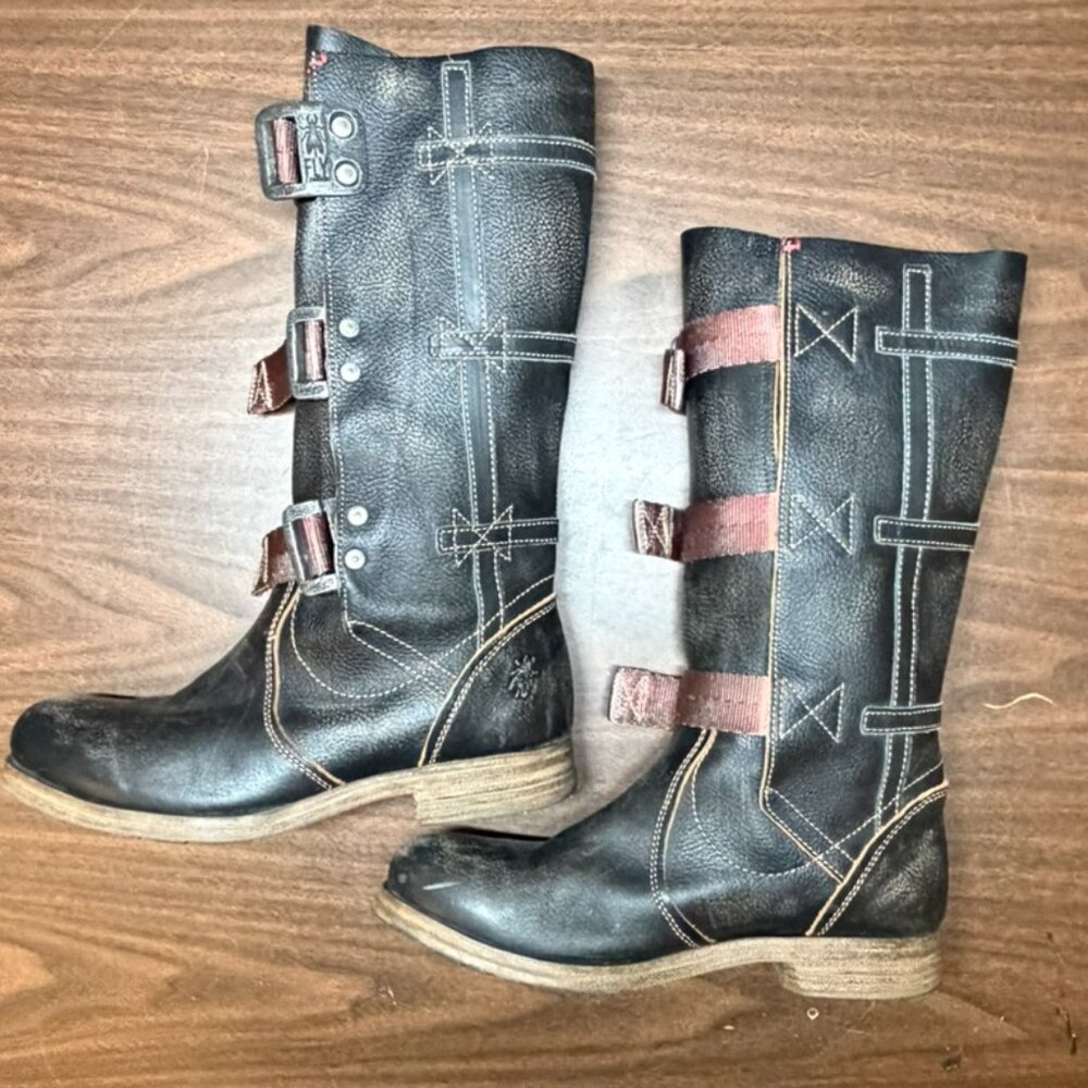 Fly London Stif Istanbul 3 Buckle Boot - sz 40 / 9 - Picture 11 of 11